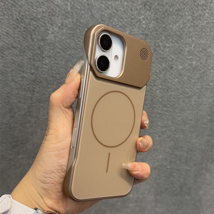 ใหม่ไร้ขอบ AG magnetic hard เคสป้องกันสําหรับ iPhone 16 Pro Max 15 14 13 12 Pro Max 14/15/16Plus 11 ProMax Matte เคสโทรศัพท์