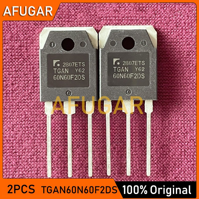 2pcs TGAN60N60F2DS TGAN60N60FD 60N60FD 60N60 TGAN 60N60F2DS TO-3P 60A 600V Power IGBT ใหม่เดิม