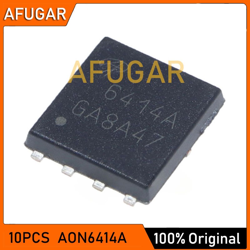 10pcs 6414A DFN AON6414A AON6414AL AO6414A DFN8 DFN-8 30V/50A N-Channel MOSFET ใหม่ IC