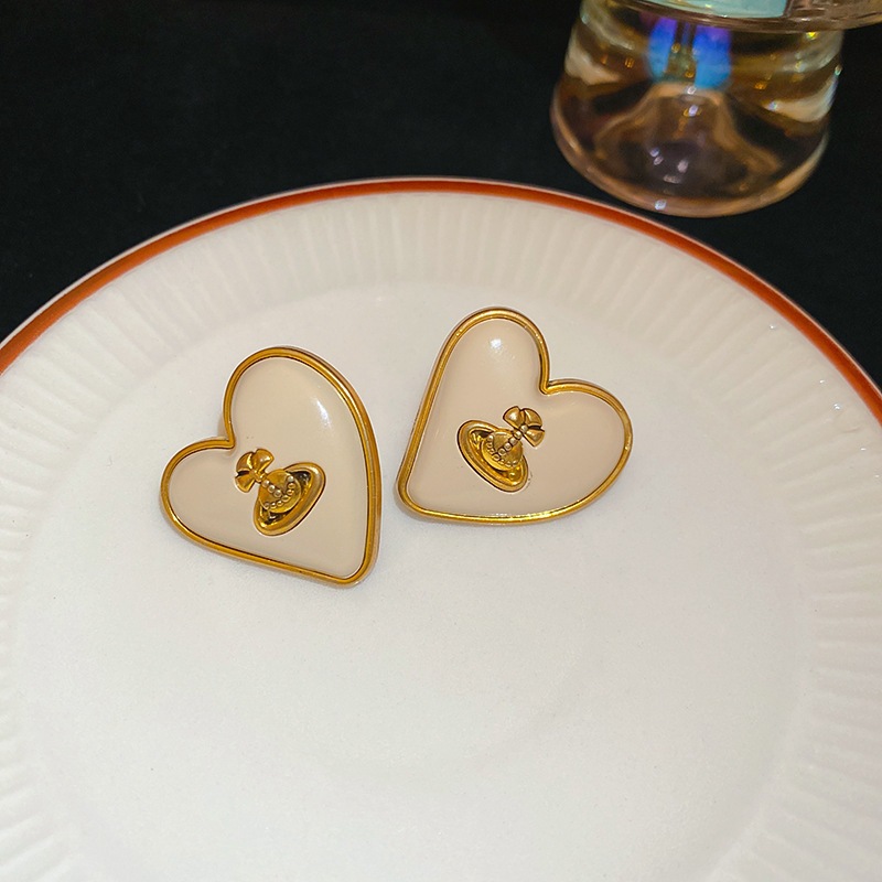 เข็มเงินย้อนยุครักดาวเคราะห์ดาวเสาร์ต่างหูหญิงซอกออกแบบต่างหูทั้งหมดแสงหรูหราความรู้สึกระดับสูงของต่างหูอารมณ์ - รูปที่ 4