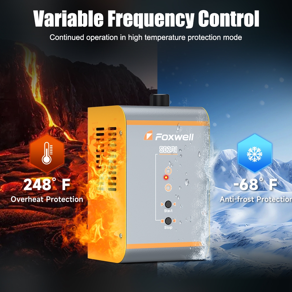 Foxwell SD201 เครื่องตรวจจับการรั่วไหลของควัน เครื่องตรวจจับควัน EVAP เครื่องมือวิเคราะห์การรั่วของสูญญากาศ สำหรับรถยนต์ทุกระบบ ราคา ถูกที่สุด ดีลบีเคเค แกลเลอรีภาพที่ 8