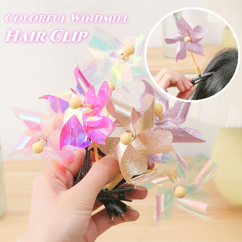starryshop กิ๊บติดผม รูปกังหันลม เป็ด หลากสีสัน สไตล์เกาหลี