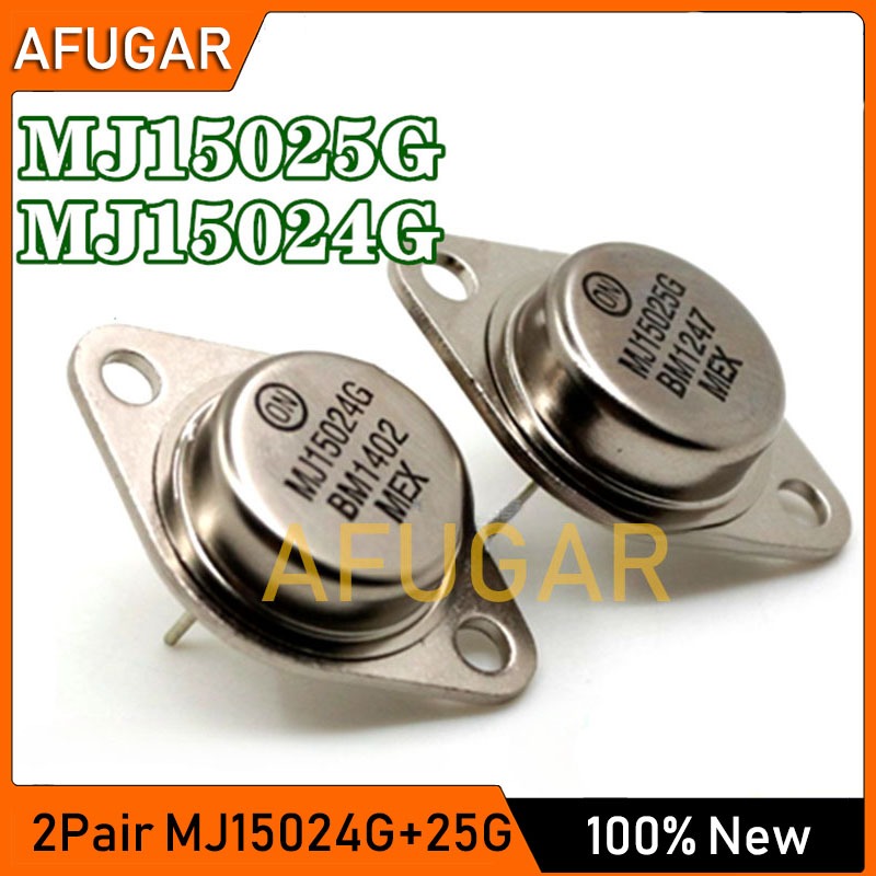 2 คู่ MJ15024G MJ15025G TO-3 ( 2 ชิ้น MJ15024 + 2 ชิ้น MJ15025 ) เครื่องขยายเสียง