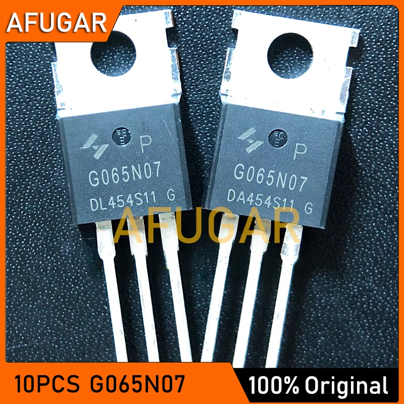 10pcs G065N07 TO-220 HYG065N07NS1P TO220 70V 100A N-channel MOSFET ทรานซิสเตอร์ใหม่เดิม