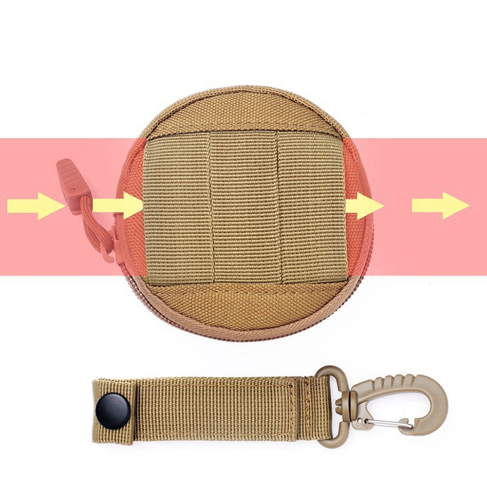 Ben DAYIS Gorilla กลางแจ้งแบบพกพามัลติฟังก์ชั่กรณี Molle กระเป๋ากันน้ําเหรียญเหรียญหูฟังป้องกันกระเป๋า EDC รอบกระเป๋าขนาดเล็ก - รูปที่ 5