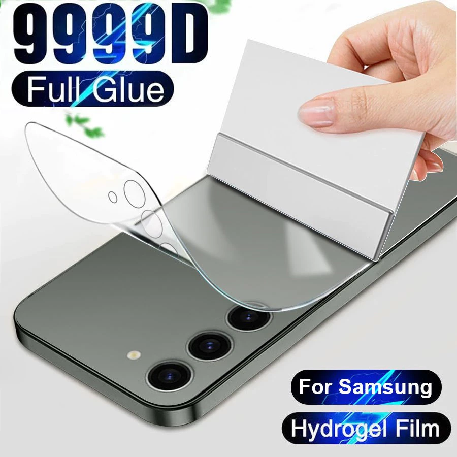 ♥ ฟิล์มไฮโดรเจล Hydrogel ฟิล์มกันรอยรอบตัวเครื่องใส ฟิล์มใส กันรอยหลัง สำหรับ Samsung S26 S25 S24 S23 S22 Ultra FE A17 A37 A57 A07 A16 A26 A36 A56 A06 A15 A25 A35 A55 A14 A24 A34 A54 A53 A73 A52 A32 A05 A42 กันรอยด้านหลังโทรศัพท์มือถือ แบบนิ่ม