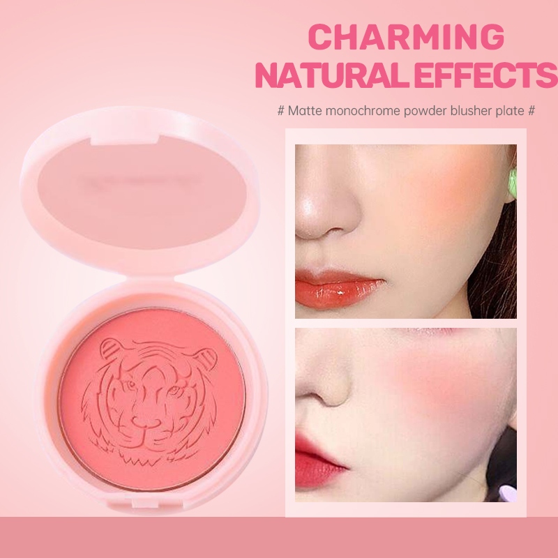 BY.thNude Color Blusher Beginner Monochrome Blusher Students Natural Brightening Blusher Plate-BY