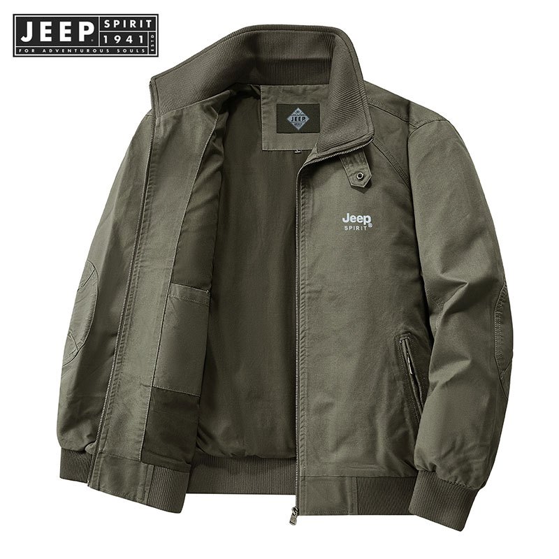 Jeep SPIRIT 1941 ESTD ผู้ชายฤดูใบไม้ผลิและฤดูใบไม้ร่วงใหม่ High end แบรนด์อินเทร