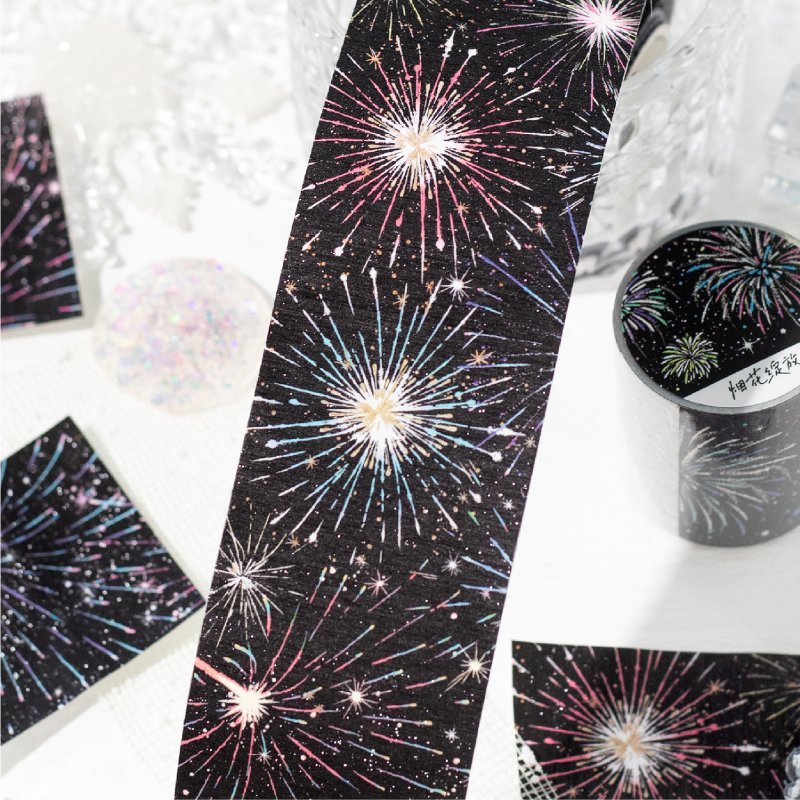 Vintage Washi เทปเกล็ดหิมะ Star Themed Masking Tape ความงามตกแต่งสําหรับ Junk Journal Supplies Arts 