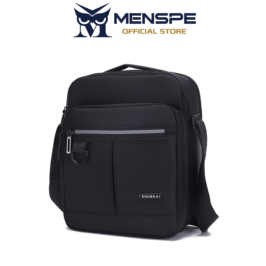 Menspeผู้ชายสะพายแฟชั่นความจุขนาดใหญ่crossbodyถือแบบพกพากระเป๋าmessenger Anti-Scratchกระเป๋าสลิงกระเป๋า