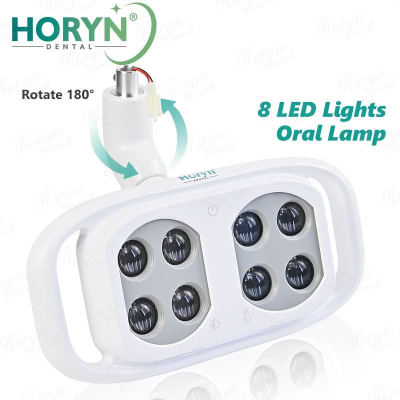 Horyn 8LED Dental Unit โคมไฟ Led สําหรับเก้าอี้ทันตกรรมหน่วยผ่าตัดแสงอุปนัยอินฟราเรด Spotlight