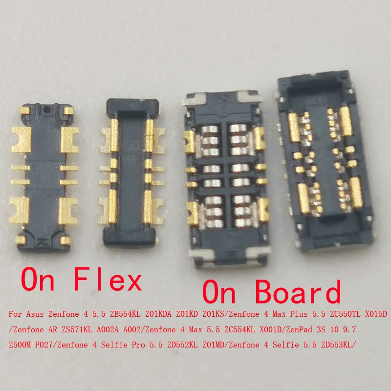 1-10Pcs แบตเตอรี่ Flex FPC Connector ปลั๊กสําหรับ Asus Zenfone 4 Max Plus AR Selfie Pro ZenPad 3S P0