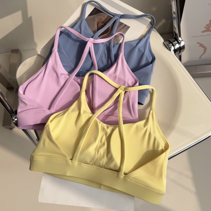YOGATRUTHSports Bra Thin สายคล้องไหล่สวยกลับรูปรวบรวมเสื้อกั๊กโยคะ Bra