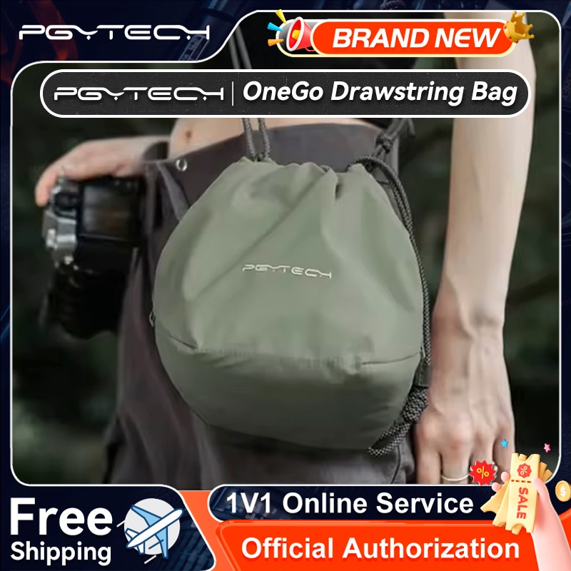 Pgytech OneGo Drawstring Bag กระเป๋ากล้อง Mirrorless SLR เก็บเลนส์ไหล่กระเป๋ากล้องสําหรับ Fujifilm Canon Sony Nikon