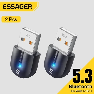 Essager อะแดปเตอร์บลูทูธ USB Dongle บลูทูธ 5.3 สําหรับ PC แล็ปท็อปลําโพงเครื่องรับสัญญาณเสียงเมาส์ไร้สายคีย์บอร์ด USB Transmitter