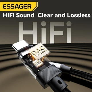 Essager 3.5 มม.สายแปลงเสียง USB C/L ถึง 3.5 แจ็คหูฟังอะแดปเตอร์ AUX สําหรับ Samsung Xiaomi IP12/13/14/15