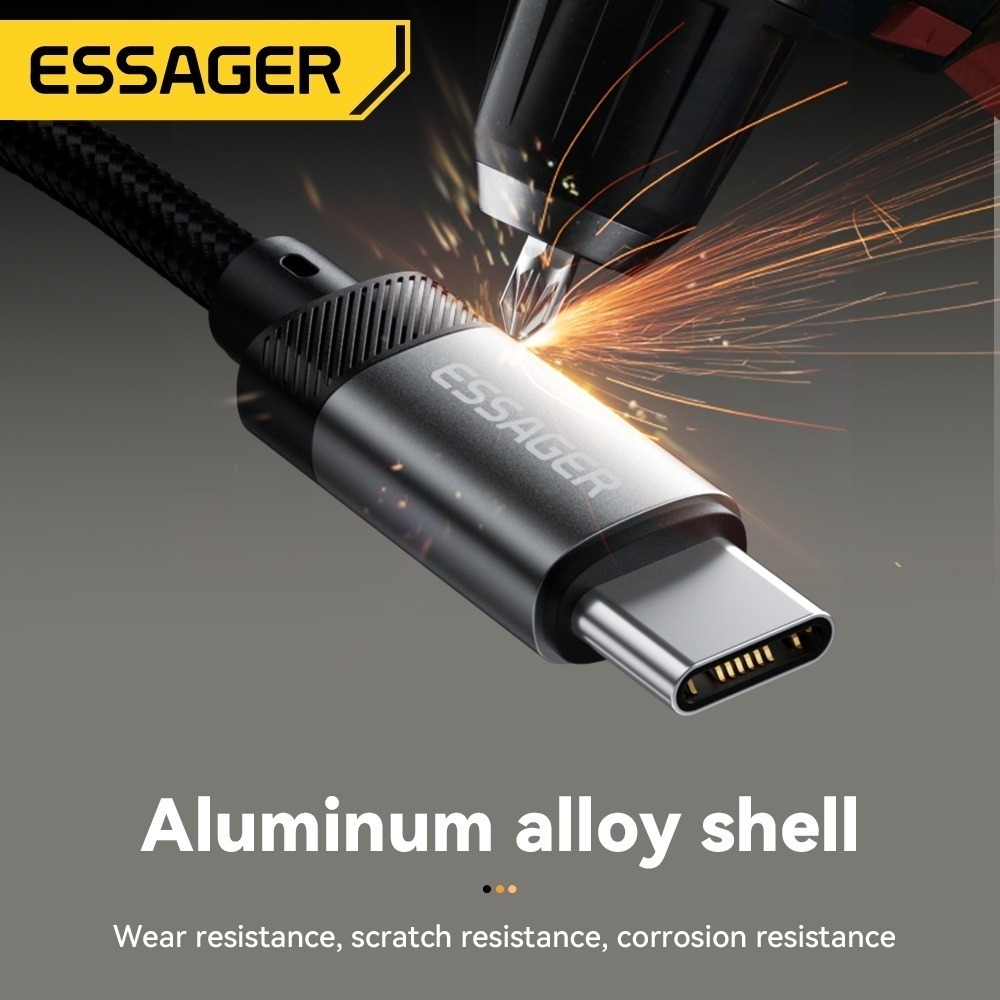 Essager 3.5 มม.สายแปลงเสียง USB C/L ถึง 3.5 แจ็คหูฟังอะแดปเตอร์ AUX สําหรับ Samsung Xiaomi IP12/13/14/15