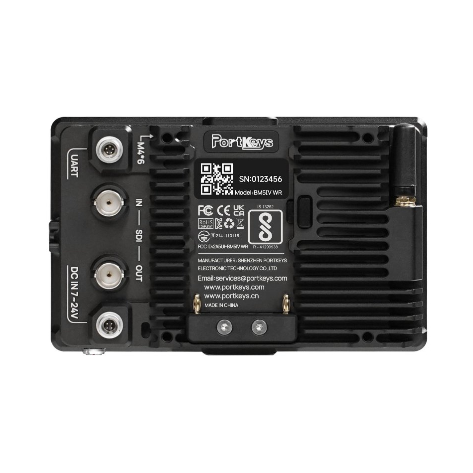Portkeys BM5IV BM5IV WR 5.5 2000nits 4K 60P HDMI เข้ากันได้กับ 3G-SDI กว้างสี Gamut กล้องควบคุม Monitor ในตัว CINNENORM OS