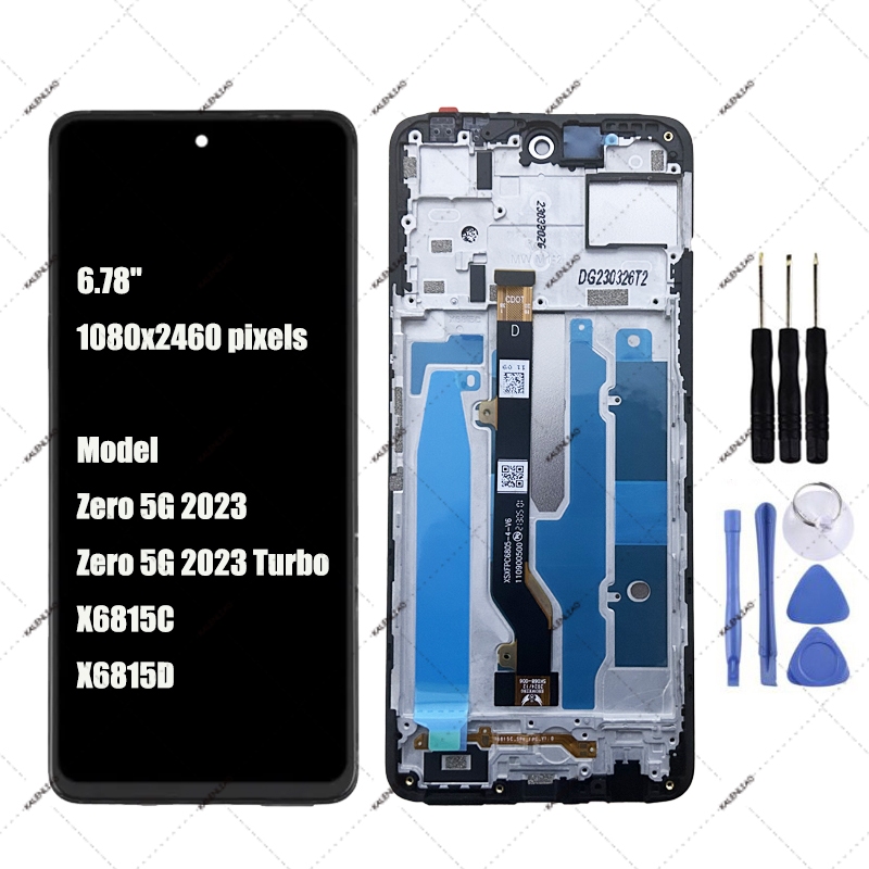 สําหรับ Infinix Zero 5G 2023 X6815 X6815C X6815D จอแสดงผล LCD หน้าจอสัมผัสเปลี่ยน