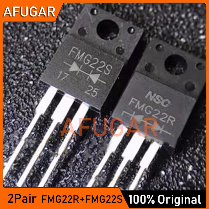 2 คู่เดิม (2 ชิ้น FMG22S + 2 ชิ้น FMG22R) TO-220F Fast recovery ไดโอดใหม่เดิม