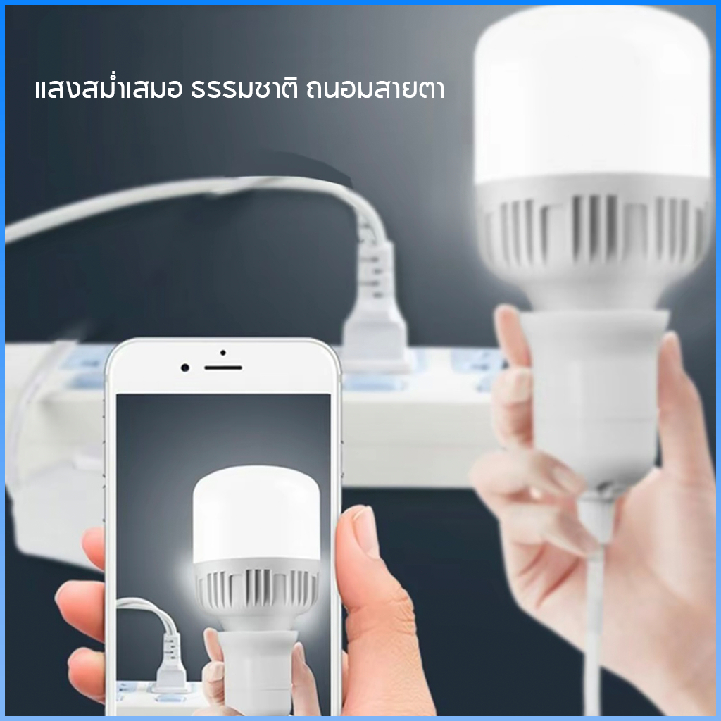 หลอดไฟLED หลอด LED Bulbซุปเปอร์สว่าง ประหยัดพลังงาน ไฟ 5W-200W ใช้ขั้วเกลียว E27 LED Bulb lights - รูปที่ 2