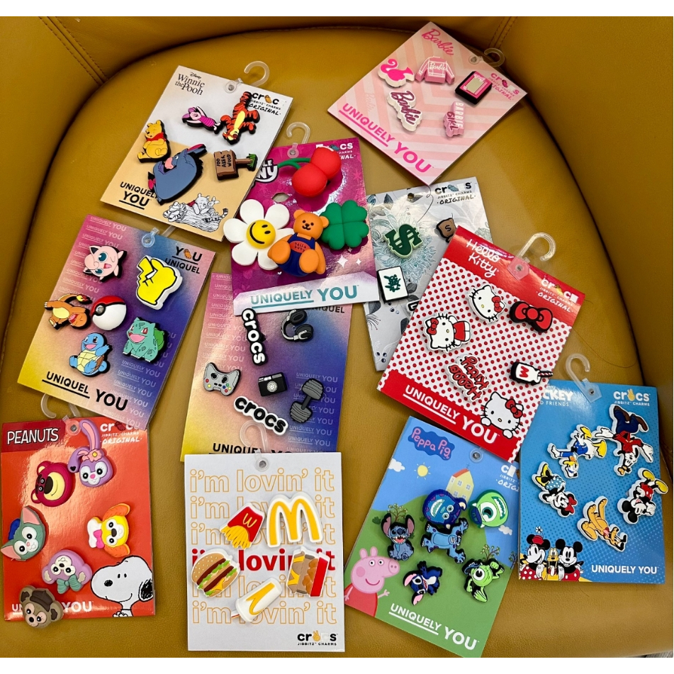 ใหม่ ชุด จิ๊บบิทซ์, รองเท้าดอกไม้รูรองเท้าดอกไม้, การ์ตูนน่ารัก ทําเอง รองเท้าสนุกหัวเข็มขัดอุปกรณ์เสริม