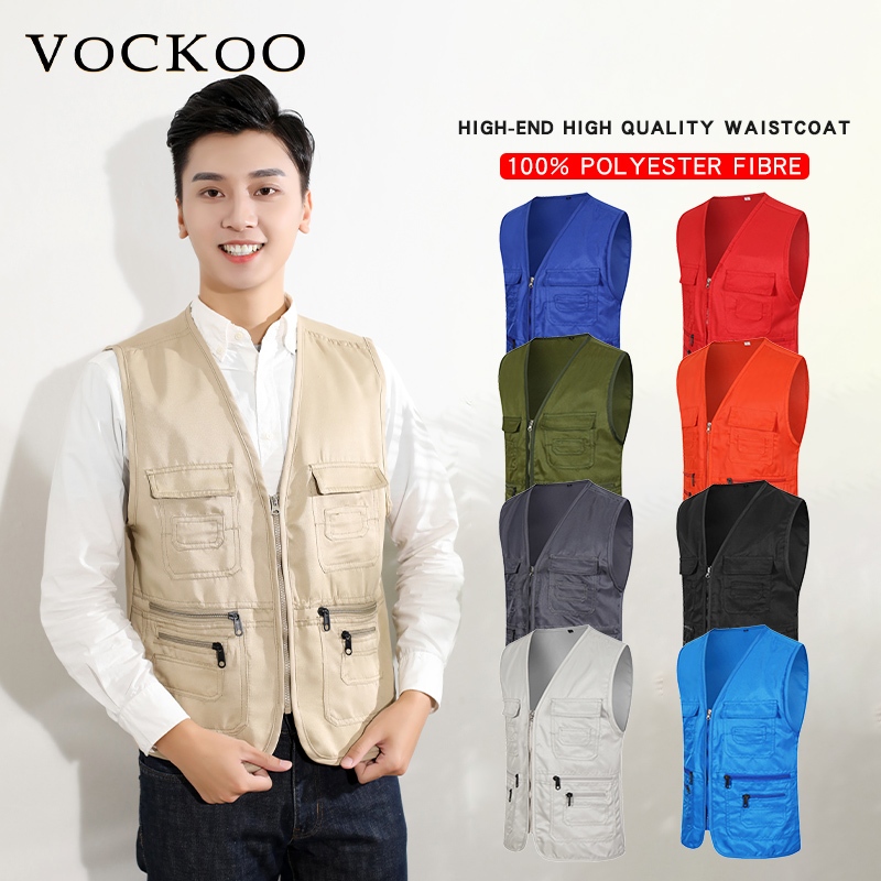 เสื้อกั๊ก Workwear สำหรับโฆษณา ประชาสัมพันธ์ การศึกษา และการฝึกอบรม มีโลโก้กำหนดเองได้