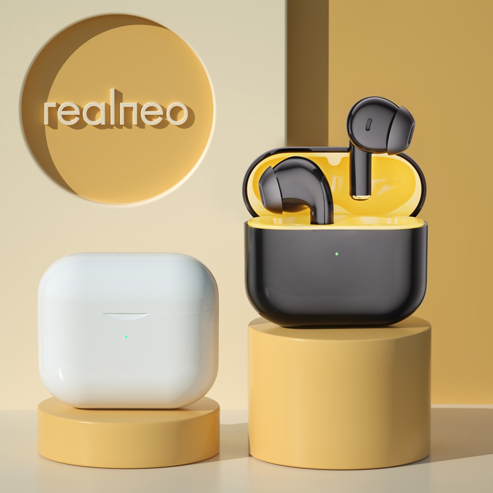 Realneo Neo 6 Max TWS หูฟัง HiFi คุณภาพอิเล็กทรอนิกส์หูฟังไร้สาย True Chargeable พร้อมไมโครโฟน BT5.4
