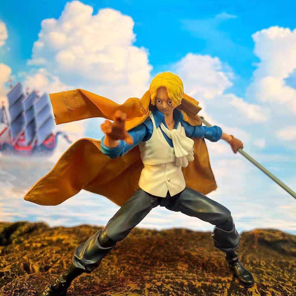 Shf One Piece Sabo Second Brother Windbreaker with Doll Model