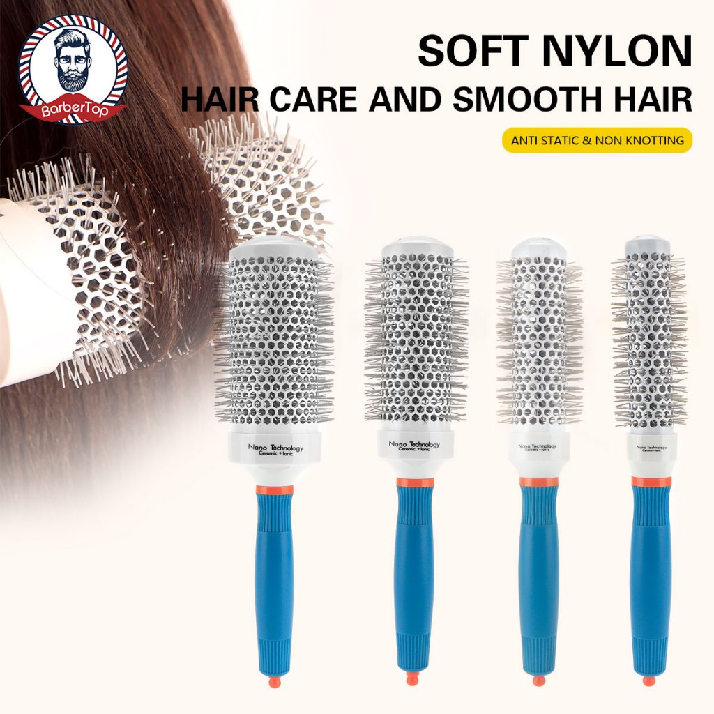 พร้อมส่ง จัดส่งด่วน หวีจัดแต่งทรงผม ม้วนผมตรง หยิก ทนความร้อนสูง ไนลอน ลูกกลิ้งฟัน