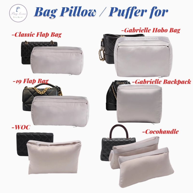 กระเป๋าหมอนกระเป๋าปักเป้ากระเป๋า เครื่องไส | วัสดุผ้าซาตินอะซิเตท | Classic Flap Bag / 19 Flap Bag / 2.55 Bag / Leboy /Woc /Cocohandle / Gabrielle Bag Keeps Bag Shape
