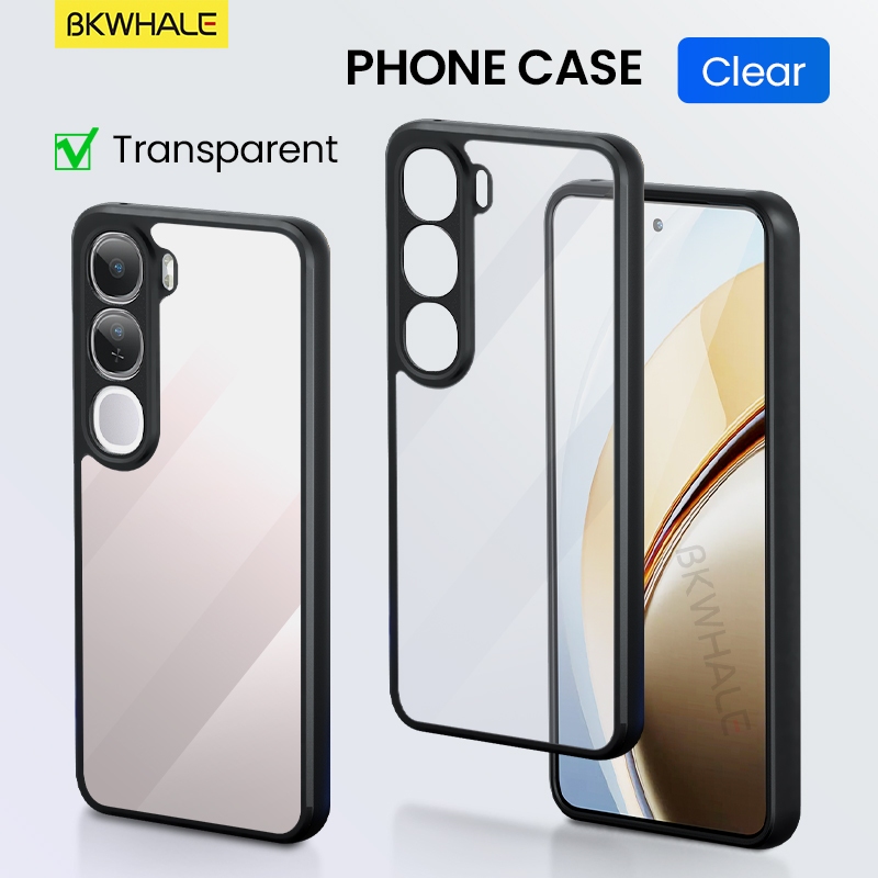 BKWHALE Matteโปร่งแสงเคสโทรศัพท์สําหรับVivo Y400 Y300 Y200 Y100 V40E V30E V29E V60 V50 V40 V30 V29 L