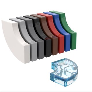 10pcs กระเบื้อง MOC อะไหล่ 27925 รอบมุม 2x2 Macaroni Buildin…