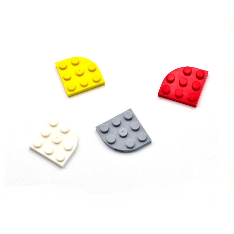 10pcs MOC 30357 แผ่นรอบมุม 3 X 3 สําหรับ Building Blocks อะไหล่ DIY การศึกษา Tech อะไหล่ของเล่นอิฐ