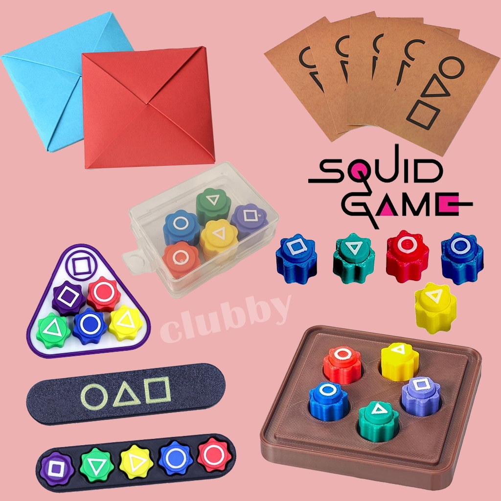 3D Gonggi หมากเก็บ squid game หมากฮอส เกมปลาหมึก ของเล่น