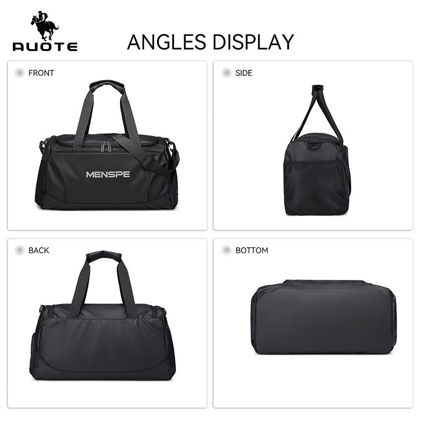 AUOTE กระเป๋าเดินทางกระเป๋าแฟชั่นกระเป๋าฟิตเนสแยกแห้งและเปียกกีฬากลางแจ้งยิม - รูปที่ 5