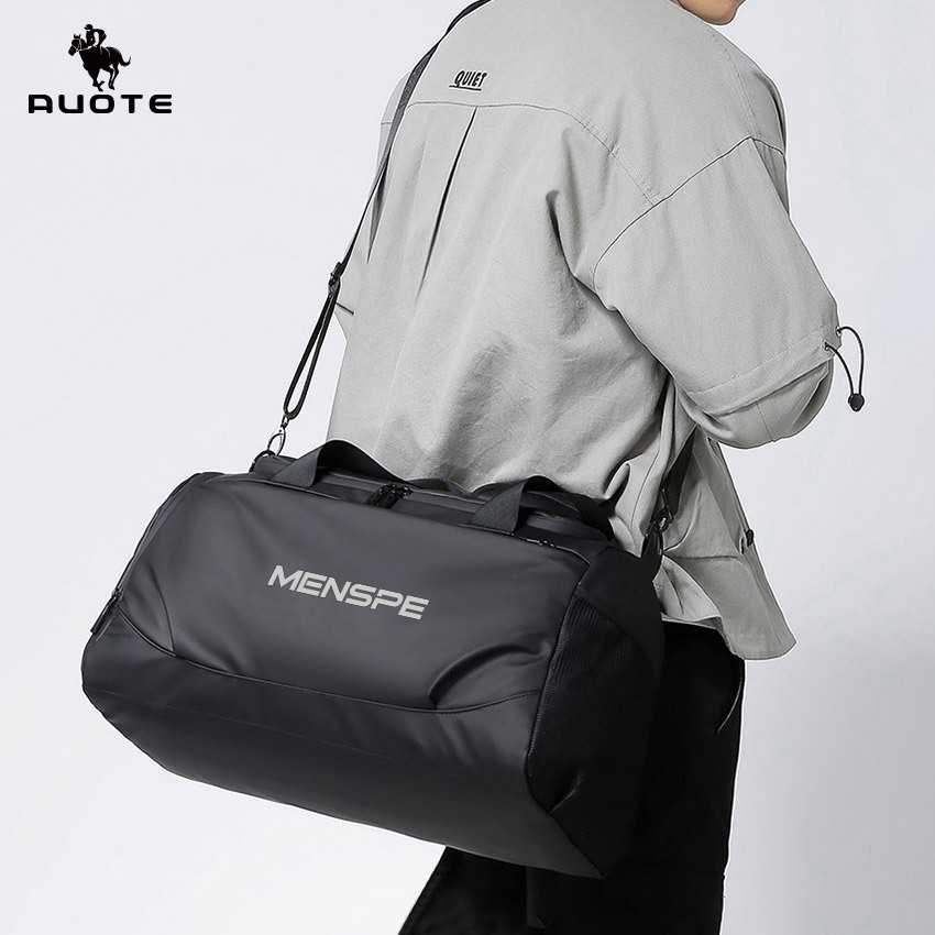 AUOTE กระเป๋าเดินทางกระเป๋าแฟชั่นกระเป๋าฟิตเนสแยกแห้งและเปียกกีฬากลางแจ้งยิม - รูปที่ 2