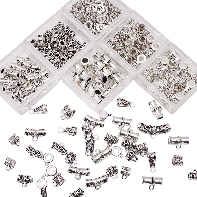 5/10pcs โลหะผสม Electroplated โบราณเงินหลายรูปแบบลูกปัดสําหรับ DIY สร้อยข้อมือสร้อยคอเครื่องประดับทําอุปกรณ์เสริม