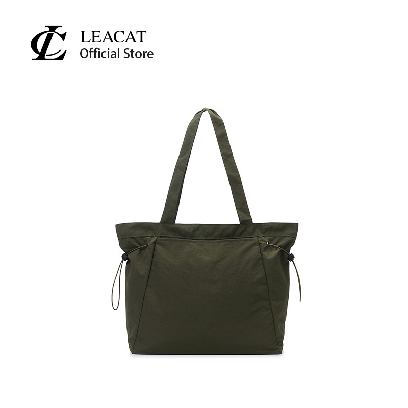 Leacat Tote bag กระเป๋าถือพักผ่อนกลางแจ้ง yoga กระเป๋าสะพายไหล่เดี่ยวความจุขนาดใหญ่