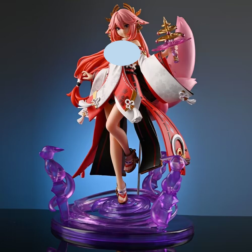 24 ซม.Genshin Impact รูป Yae Miko อะนิเมะคอลเลกชันรูปตุ๊กตาของเล่น