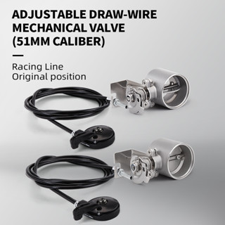 รถจักรยานยนต์ท่อไอเสียระบบหัวรถจักรกันเสียงสแตนเลสวาล์วอิเล็…