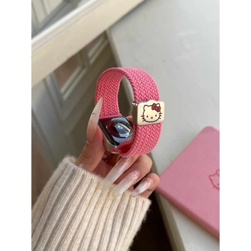 ไนลอนยืดหยุ่นแม่เหล็กสายถักสําหรับ ฉันดู 44 มม.45 มม.49 มม.46 มม.40 มม.41 มม.42 มม.38 มม.ไนลอน เคที แมวสร้อยข้อมือ ชุด กับ 5 6 7 8 9 10 พิเศษ