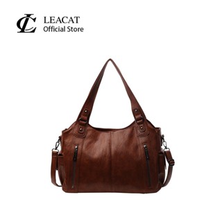 Leacat Tote bag with high-end feel ความจุขนาดใหญ่กระเป๋าสะพา…