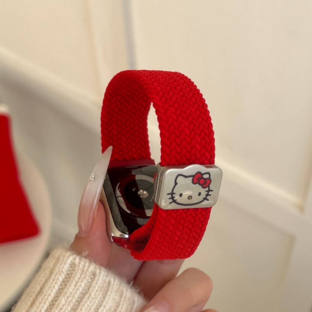 ไนลอนยืดหยุ่นแม่เหล็กสายถักสําหรับ ฉันดู 44 มม.45 มม.49 มม.46 มม.40 มม.41 มม.42 มม.38 มม.ไนลอน เคที แมวสร้อยข้อมือ ชุด กับ 5 6 7 8 9 10 พิเศษ