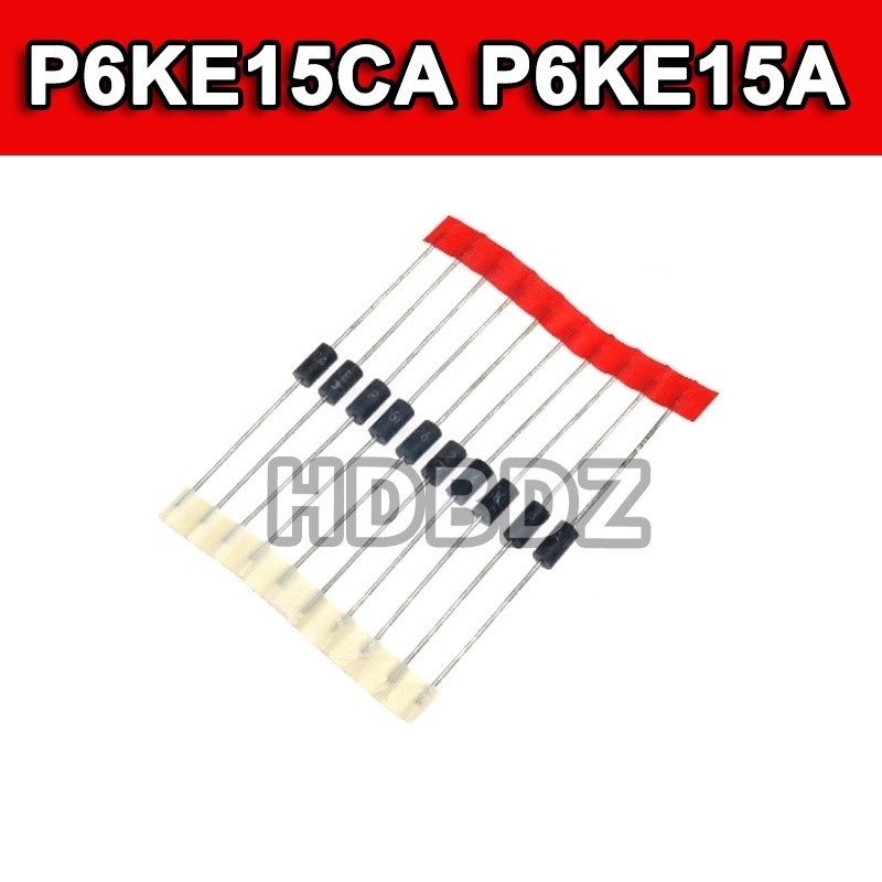 20~100PCS P6KE15CA P6KE15A DO-15 TVS ไดโอด Suppression ทันที IC