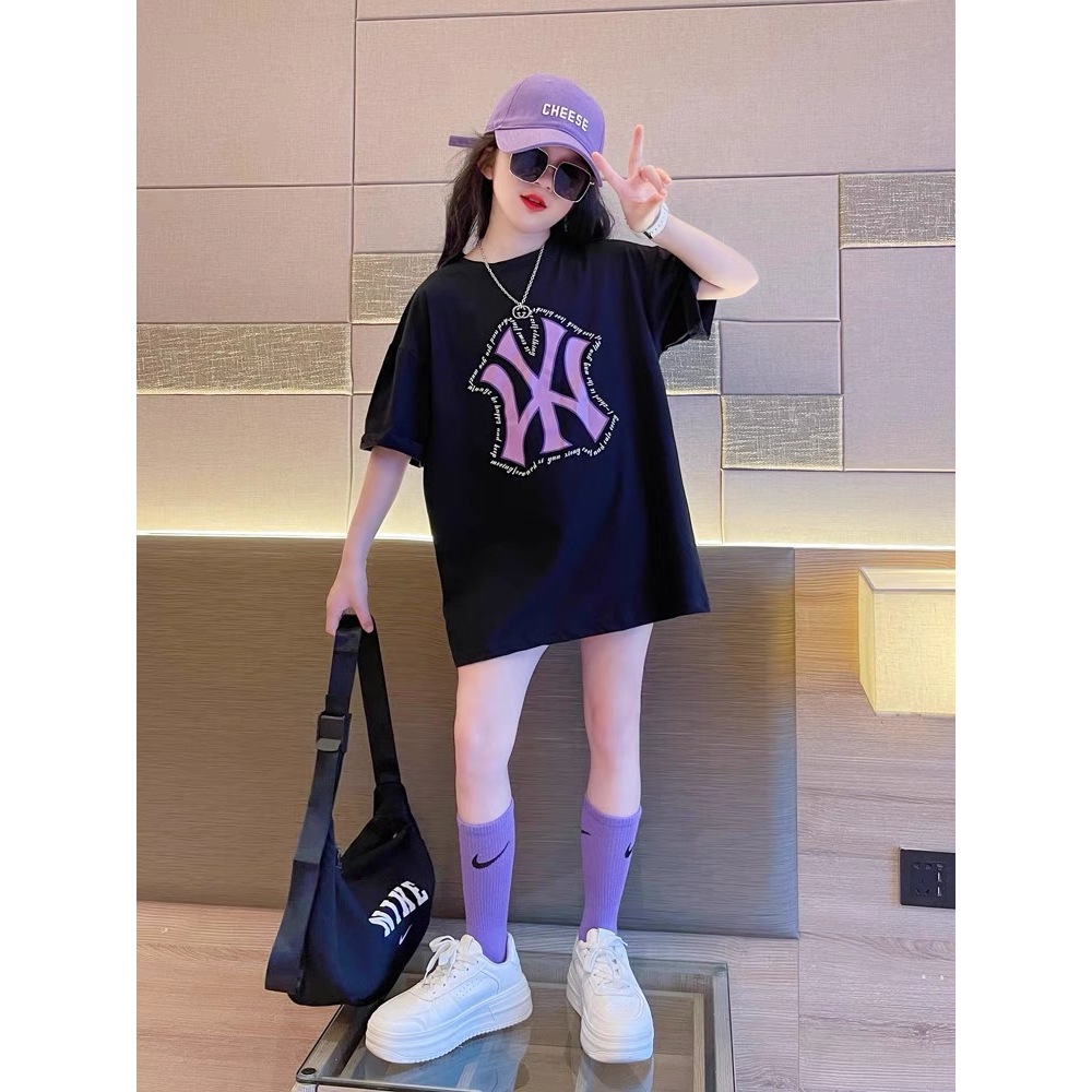 2025สินค้าใหม่! เสื้อยืดแขนสั้นสำหรับเด็กNASAสบายและนุ่ม ผ้าฝ้ายแท้ 100% สไตล์เกาหลี