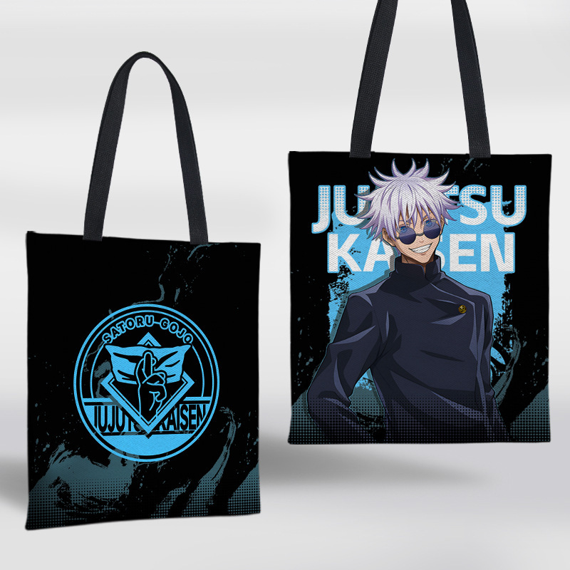 กระเป๋า Anime Jujutsu Kaisen ผ้าแคนวาส ONE PIECE กระเป๋าสะพายลาย