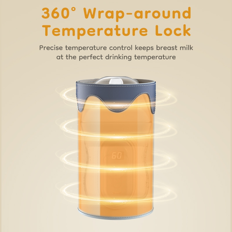 Dr.isla เครื่องอุ่น ASI แบบพกพา 20-65 ° ฟังก์ชั่นเครื่องอุ่นขวด Led ฟังก์ชั่นจอแสดงผลกระเป๋าขวดเด็กทารกแบบพกพา USB สําหรับกลางแจ้ง Night Wm12 - รูปที่ 5