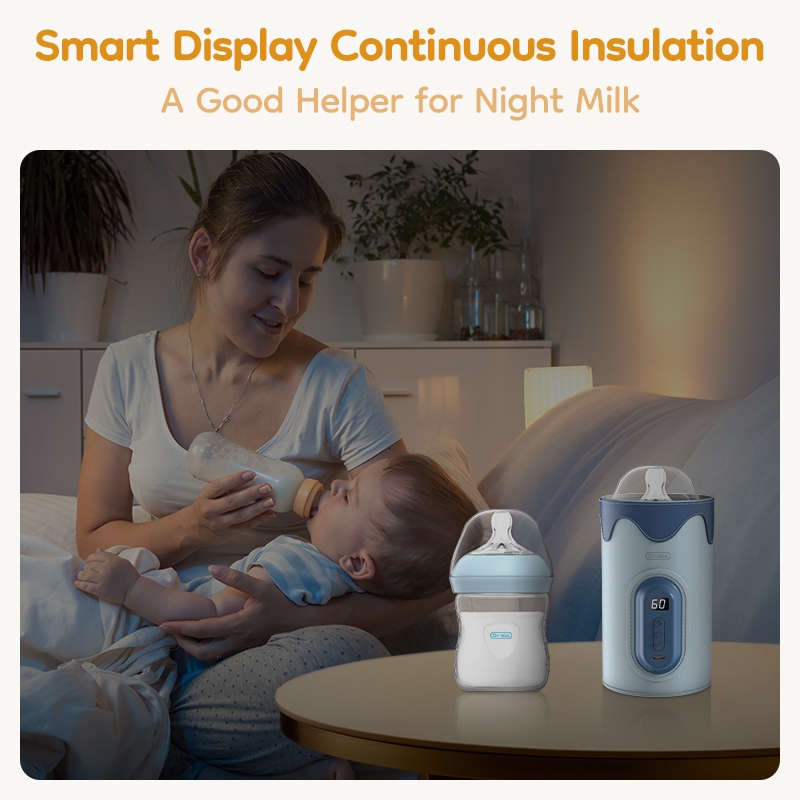 Dr.isla เครื่องอุ่น ASI แบบพกพา 20-65 ° ฟังก์ชั่นเครื่องอุ่นขวด Led ฟังก์ชั่นจอแสดงผลกระเป๋าขวดเด็กทารกแบบพกพา USB สําหรับกลางแจ้ง Night Wm12 - รูปที่ 6