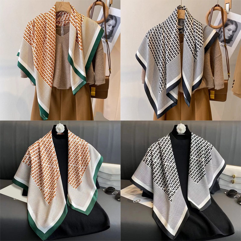 90ซม ผ้าพันคอผ้าคลุมไหล่ ผ้าโพกหัวมุสลิม ผ้าพันคอไหมพรม ผ้าพันคอไหมพรม ผ้าคลุมไหล่ไหมพรม ผ้าพันคอสุภาพสตรี ผ้าไหม พิมพ์ ไม่จํากัดเพศ ง105